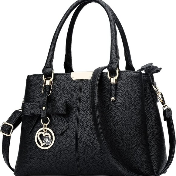 Jewelry - 3 Zippered Compartments Purses and Handbags for Women Top Handle Satchel Shoulde